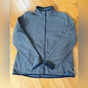 LL Bean zip up fleece jacket light weight